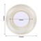 White Gold 25 Round 13" Vintage Disposable Paper Charger Plates Party Decoration